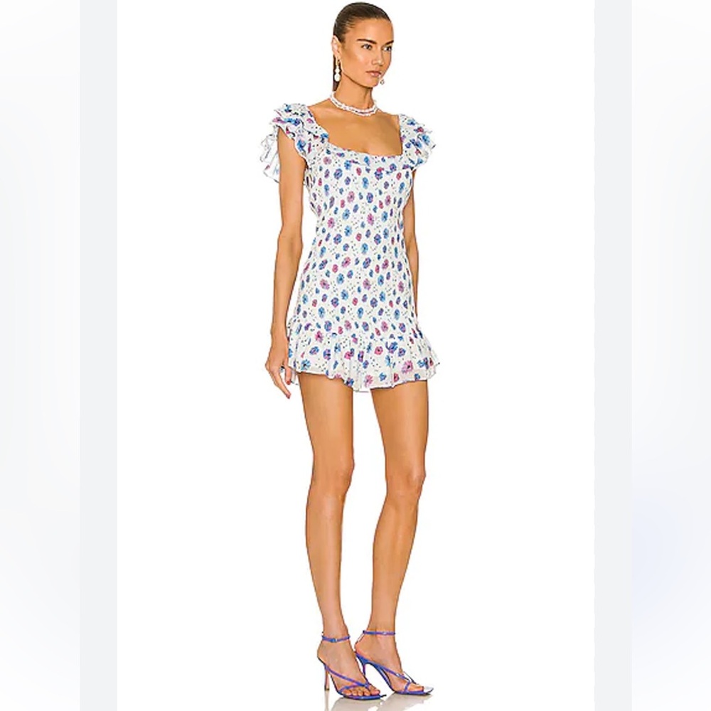 LoveShackFancy Floral Mini Dress size Large